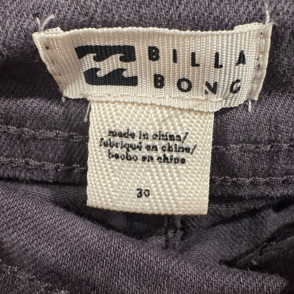 Billabong‎ Free Spirit Stretch Cotton Crop Wide Leg Pants Black Sands Size 30 - Picture 4 of 13